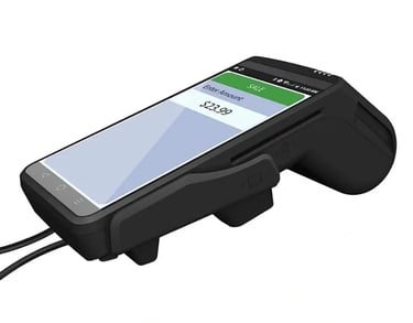 Handheld credit card processing terminal
